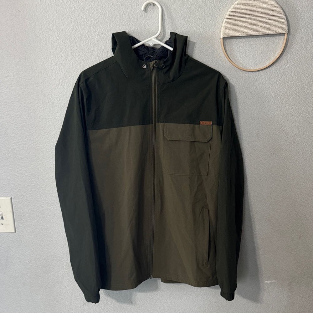 Men's Two-Tone Hooded Windbreaker